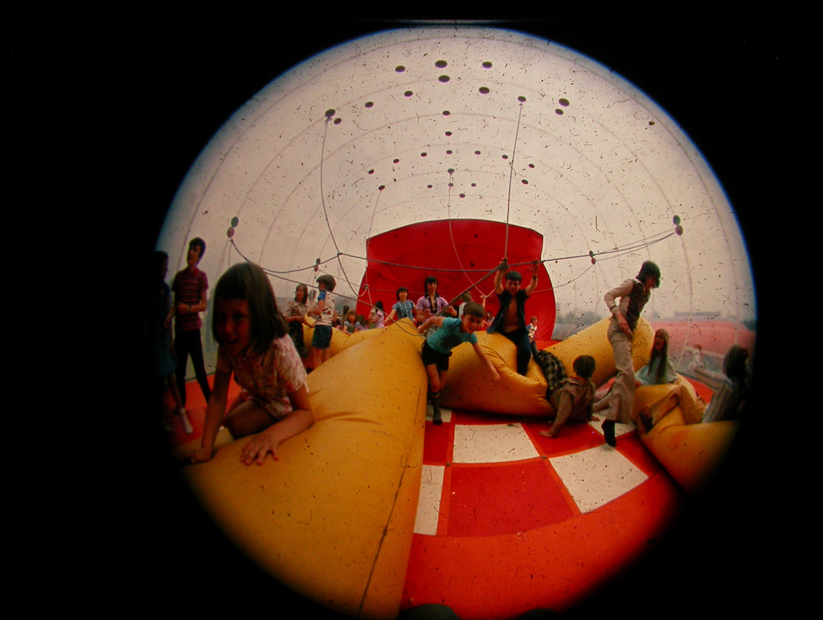 Inside an Action Space inflatable. Photo courtesy Huw Wahl.